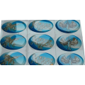 Removable epoxy gel company sticker wholesale